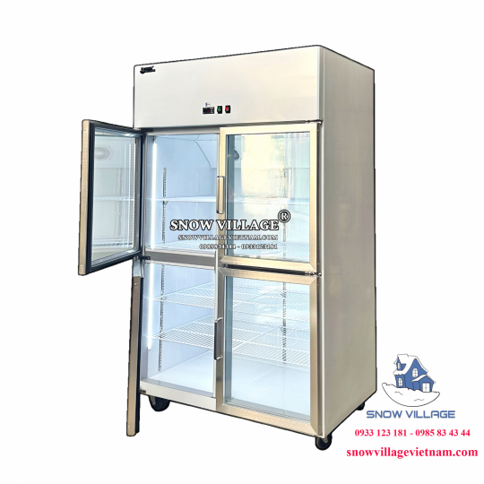 Tủ mát inox 4 cửa kính LC-1200CF4