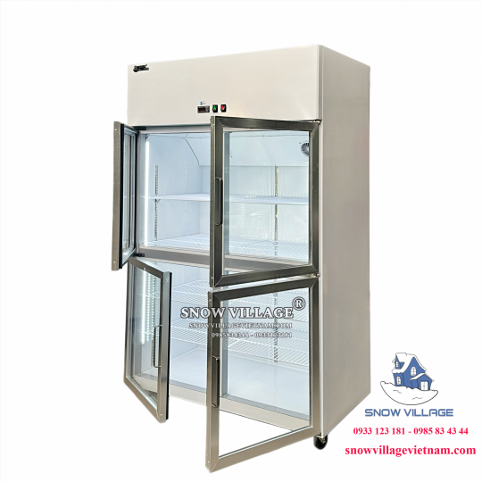 Tủ mát inox 4 cửa kính LC-1200CF4
