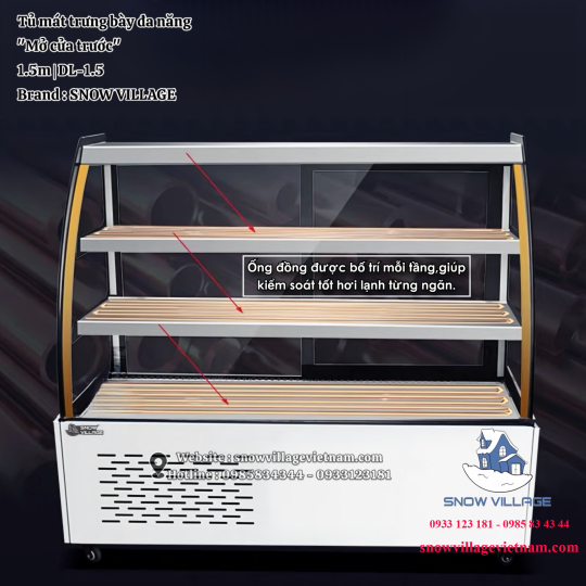 Tủ mát đa năng mở cửa trước DL-1.5