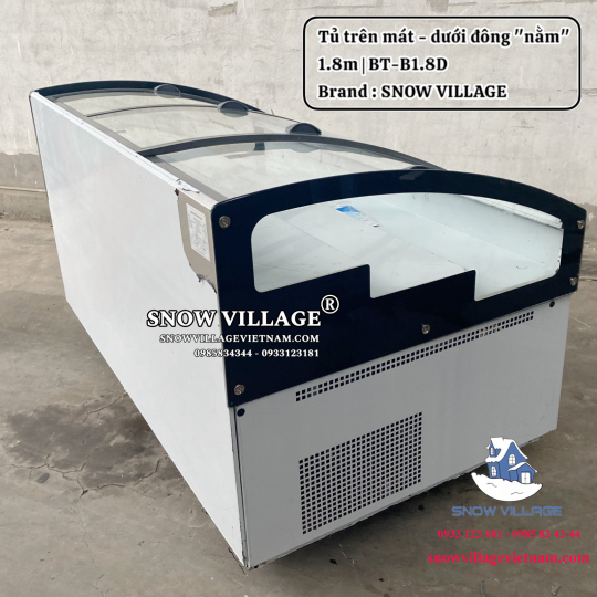 Tủ trưng bày trên mát-dưới đông (dạng nằm) BT-B1.8D