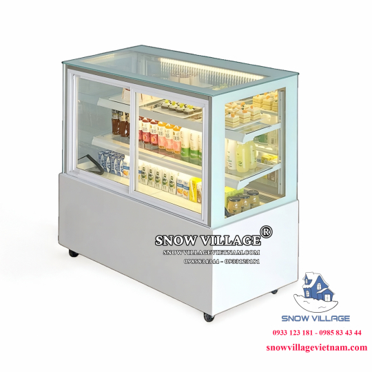 Tủ bánh kem mở cửa trước 1.2m 3 tầng