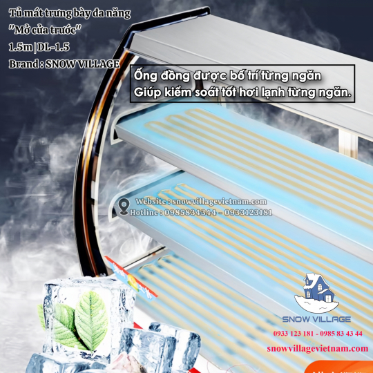 Tủ mát đa năng mở cửa trước DL-1.5