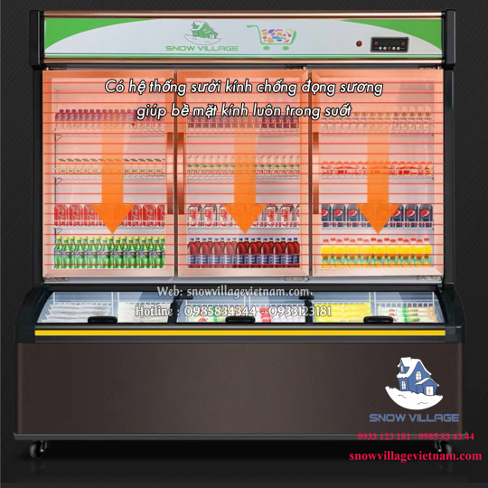 Tủ trưng bày trên mát-dưới đông cao cấp LCD-1756