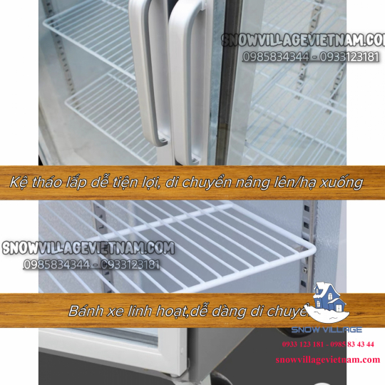 Tủ mát inox 2 cửa LC-1200CF