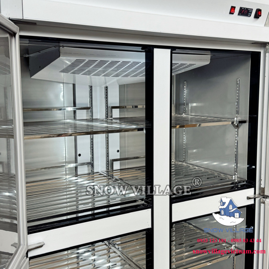 Tủ đông mát 4 cánh inox 950L