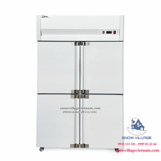 Tủ đông mát 4 cánh inox 950L