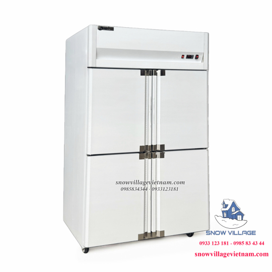 Tủ đông mát 4 cánh inox 950L