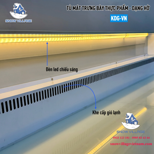 Tủ mát trưng bày siêu thị không cửa 1.8m KDG-1800VN