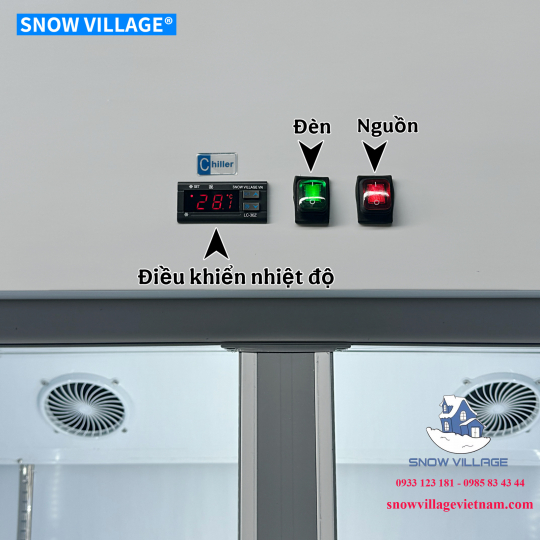 Tủ mát inox 4 cửa kính LC-1200CF4