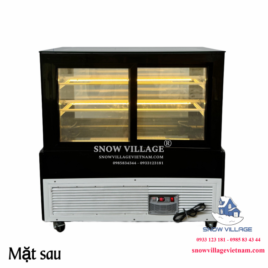 Tủ bánh kem mở cửa trước 90cm 3 tầng