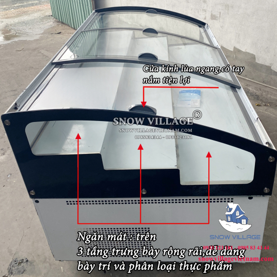 Tủ trưng bày trên mát-dưới đông (dạng nằm) BT-B1.8D