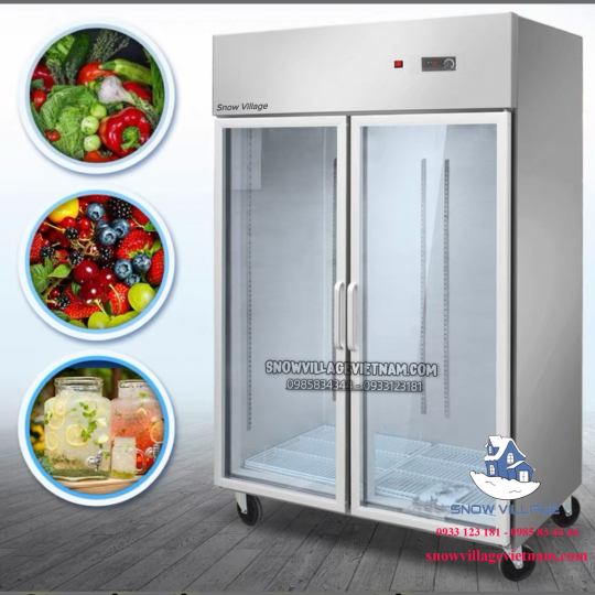 Tủ mát inox 2 cửa LC-1200CF