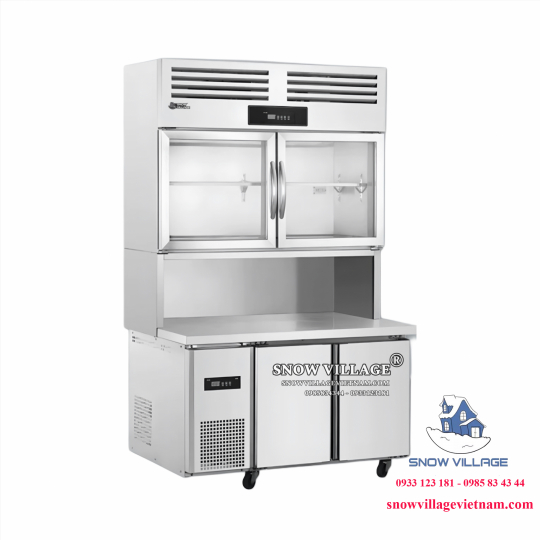 Tủ trên mát - dưới đông inox 1.2m PLRD-12N2B2