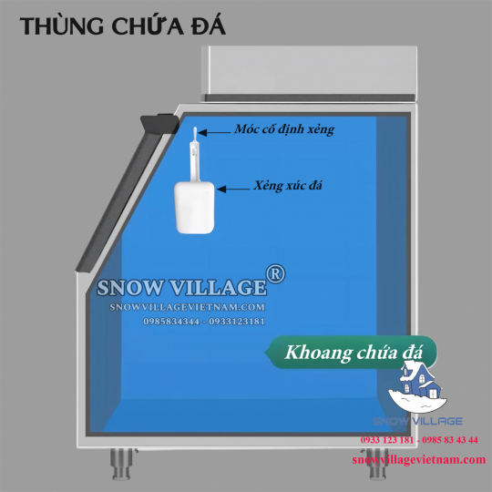 Máy làm đá viên 300kg/24h AP-300 (Quạt lạnh)