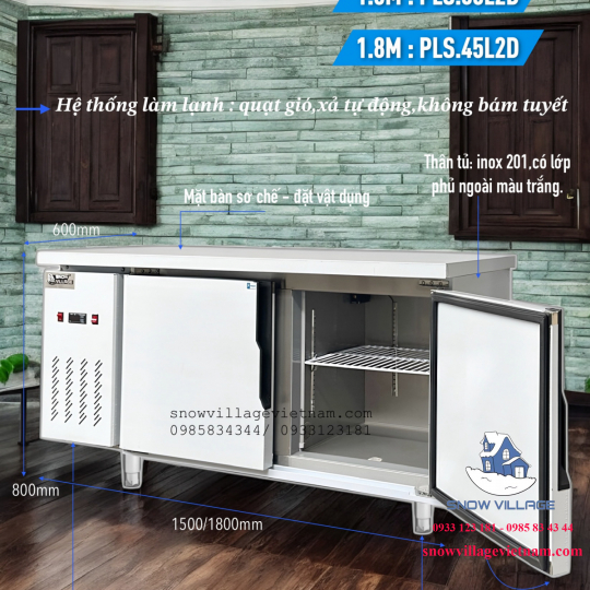 Bàn nửa đông - nửa mát quạt lạnh 1.8m PLS.45L2D