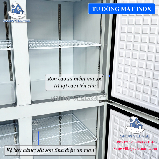 Tủ đông 6 cửa inox Coil SLLDZ4-1300L