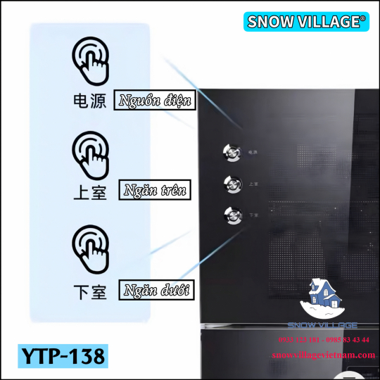 Tủ sấy chén YTP-138 Snow Village