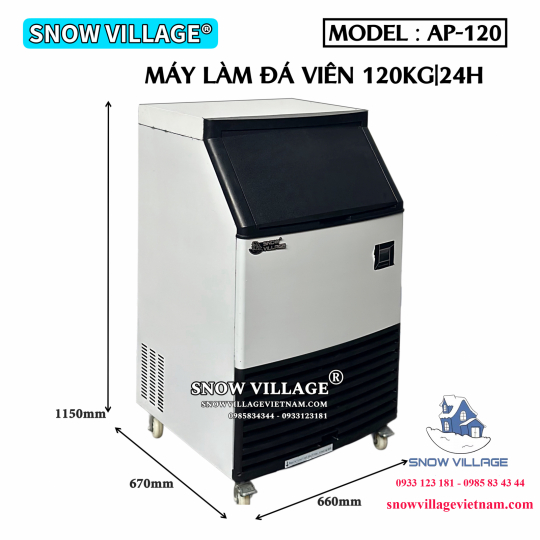 Máy làm đá 120kg/24h