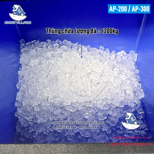 Máy làm đá viên 300kg/24h AP-300 (Quạt lạnh)
