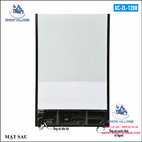 Tủ mát siêu thị 2 cửa kính lùa 1.2m XC-ZL-1200