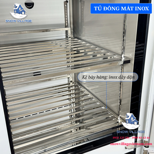 Tủ nửa đông + nửa mát 4 cánh inox 900L SLLDZ4-820LS