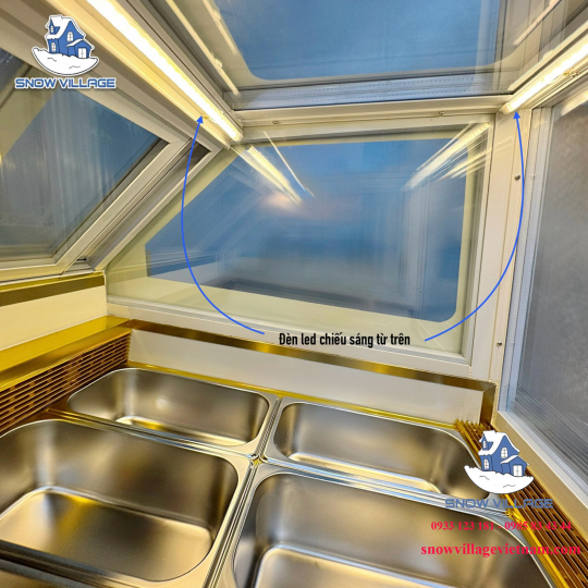 Tủ trưng bày kem tươi 6 khay BL-0.6V