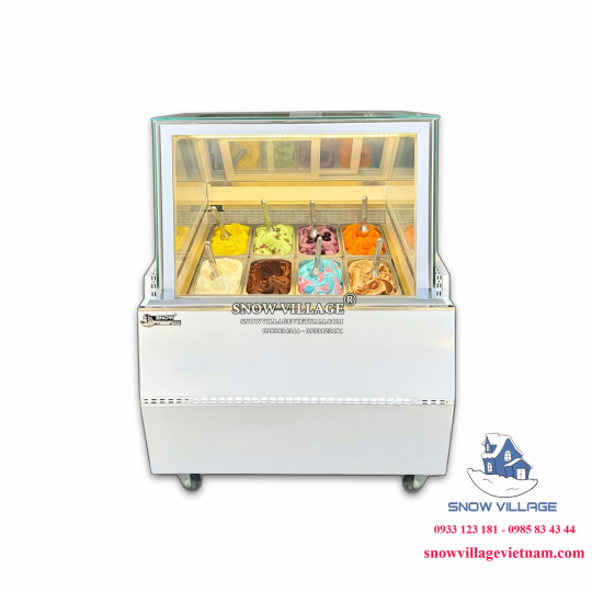 Tủ đông trưng bày kem tươi 8 khay BL-0.8V