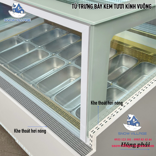 Tủ đông trưng bày kem tươi 14 khay BL-1.4V