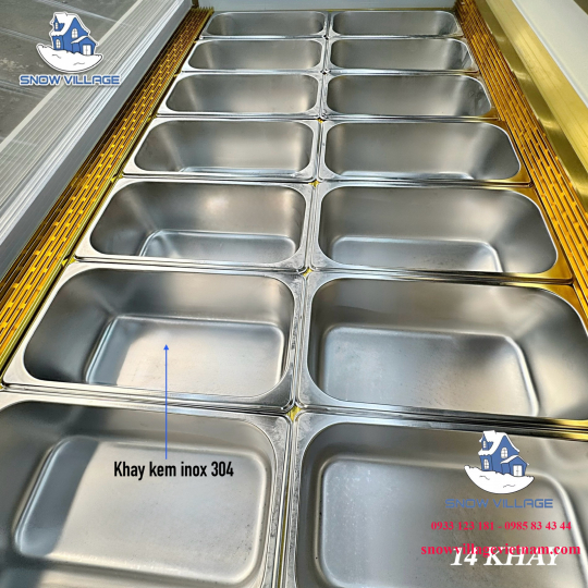 Tủ đông trưng bày kem tươi 14 khay BL-1.4V