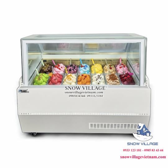 Tủ đông trưng bày kem tươi 14 khay BL-1.4V
