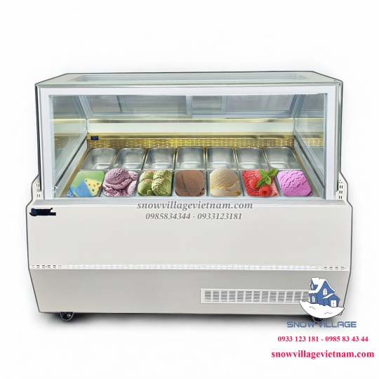 Tủ đông trưng bày kem tươi 14 khay BL-1.4V