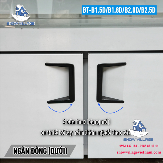 Tủ trưng bày trên mát-dưới đông (dạng nằm) BT-B1.8D