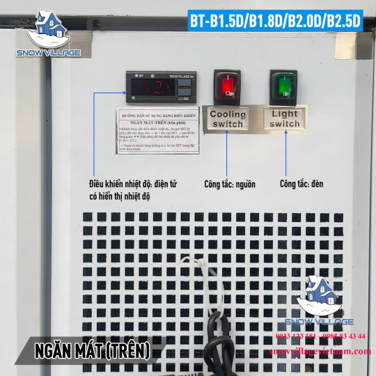 Tủ trưng bày trên mát-dưới đông (dạng nằm) BT-B1.8D