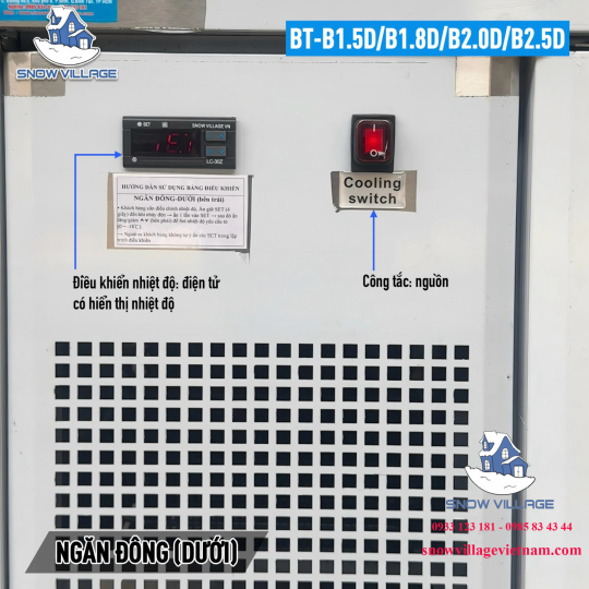 Tủ trưng bày trên mát-dưới đông (dạng nằm) BT-B1.8D