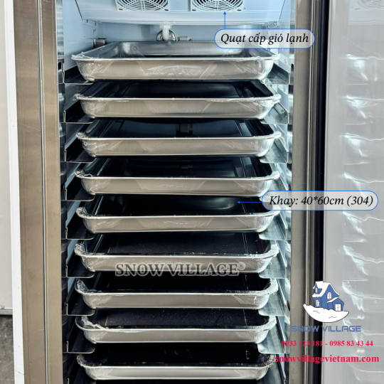 Tủ inox cấp đông 9 khay CF-430