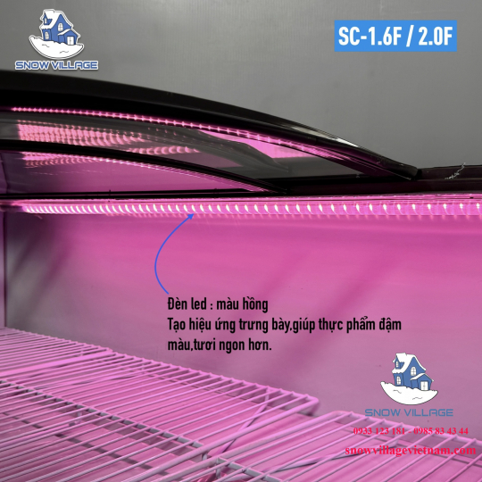 Tủ trưng bày thịt cá tươi 2m SC-2.0 F