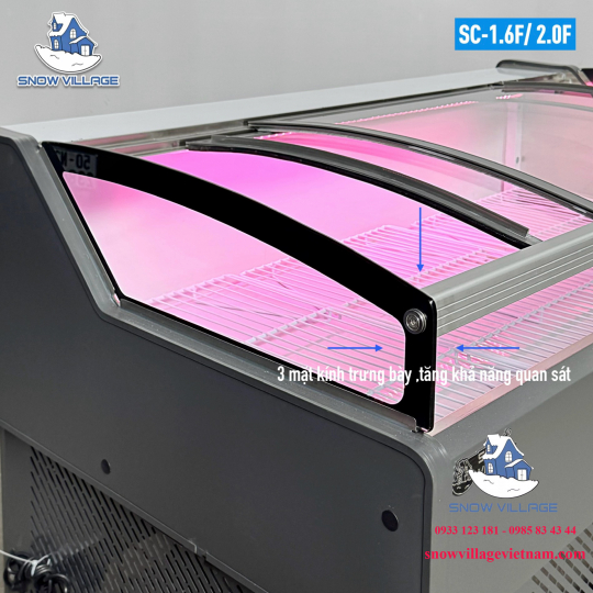 Tủ trưng bày thịt cá tươi 2m SC-2.0 F