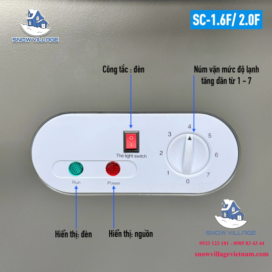 Tủ trưng bày thịt cá tươi 2m SC-2.0 F