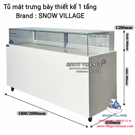 Tủ mát thiết kế 1 tầng 1.8m GB-500-4L.Z1