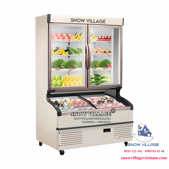 Tủ trên mát dưới đông siêu thị LMD-1262QK