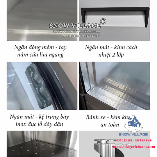 Tủ trên mát dưới đông 3 chế độ cao cấp DC-1800FY