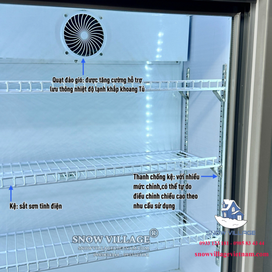 Tủ trưng bày trên mát-dưới đông DC-1600H