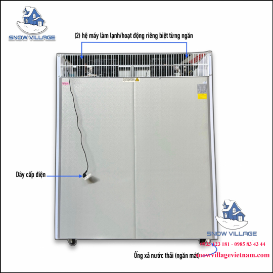 Tủ trưng bày trên mát-dưới đông DC-1600H