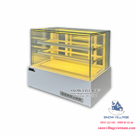 Tủ mát mini vuông full kính 90cm DG-120V