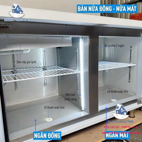 Bàn nửa đông - nửa mát quạt lạnh 1.5m PLS.35L2D