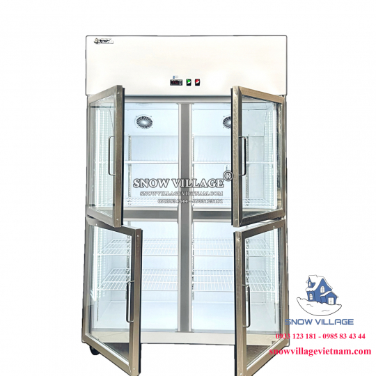 Tủ mát inox 4 cửa kính LC-1200CF4