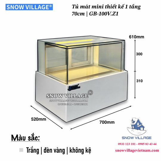 Tủ mát mini 1 tầng 70cm Snow Village