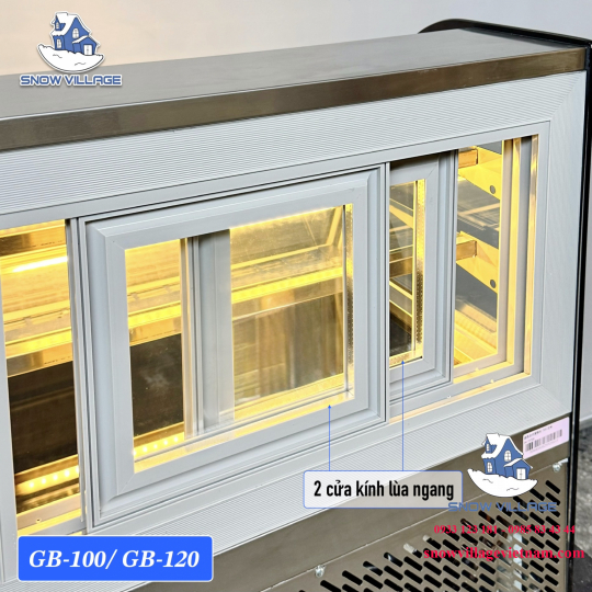Tủ mát để bàn kính cong 90cm GB-120