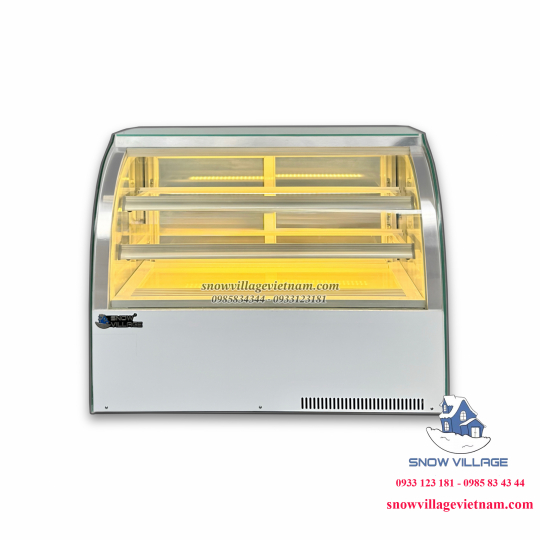 Tủ mát mini kính cong 90cm trắng GB-120