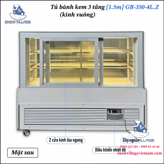 Tủ bánh 3 tầng 1.5m GB-350-4L.Z